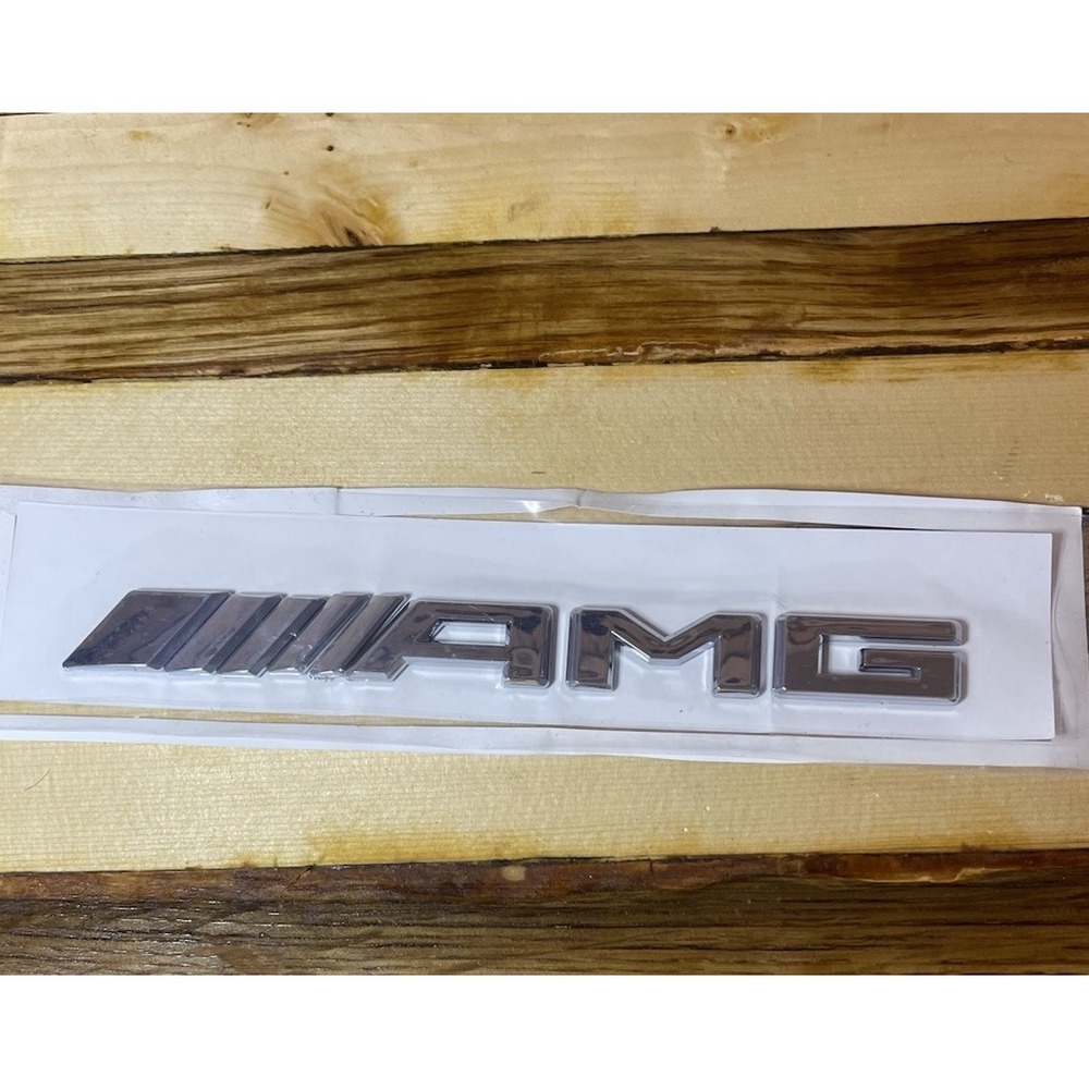 Mercedes-Benz AMG Chrome Emblem Badge Rear Trunk/Tailgate Self Adhesive New